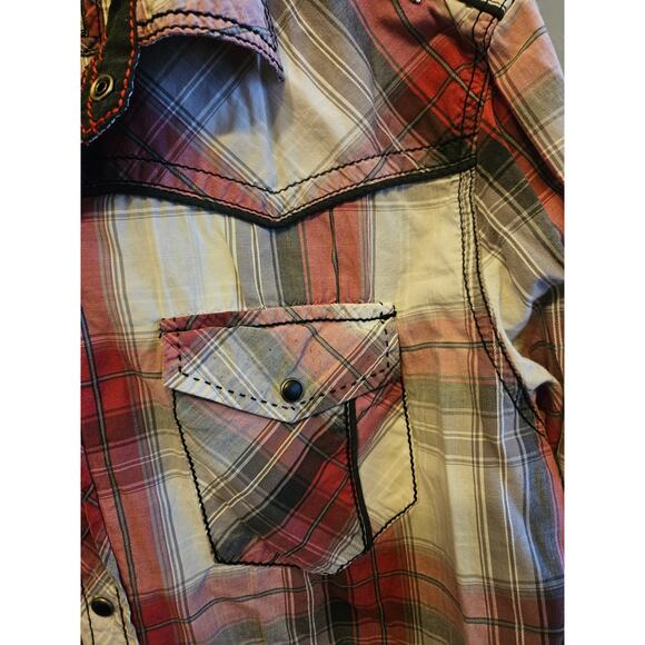 BKE by Buckle Men's long sleeve snap front long sleeve shirt - medium - Picture 3 of 7